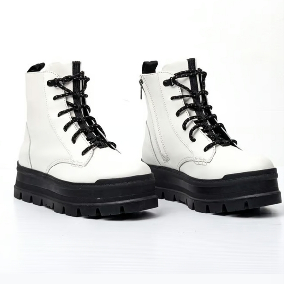 Ugg Sidnee Waterproof Boots Leather Designer Winter Platform Grunge #12 - Picture 3 of 15